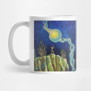 Oil Painting - Meeting the Cosmic Eye II, 11"x14". 2011 Mug